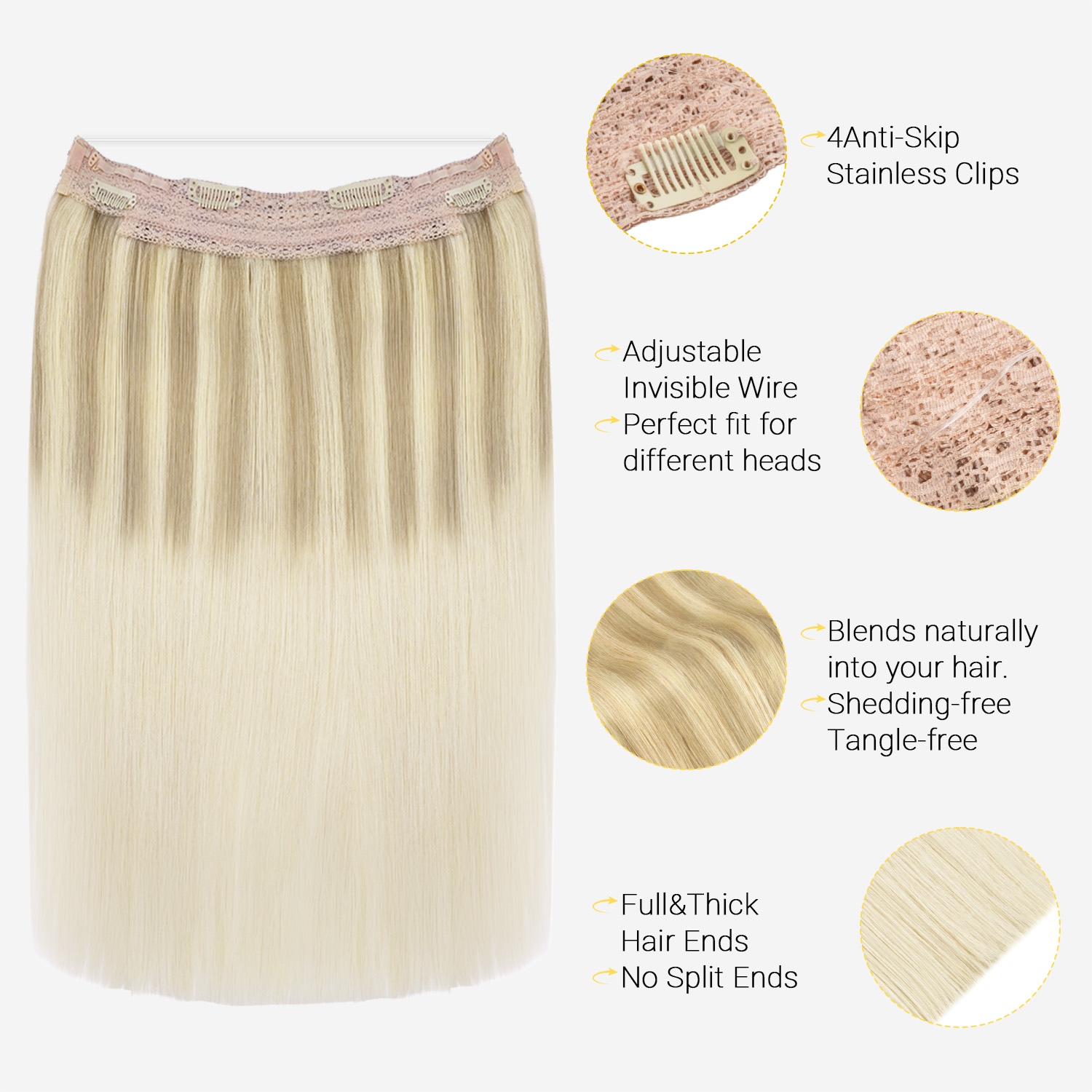 Sunmofavo Wire Halo Hair Exten - Tippet Line review and price