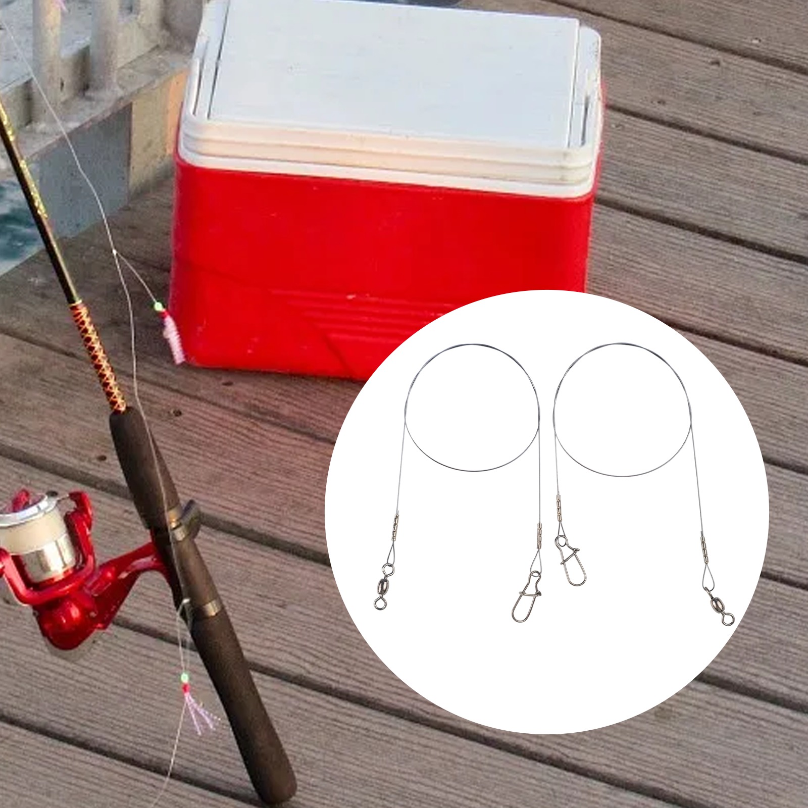 2pc Fishing Titanium Wire Lead - Fishing Line Winder review and price